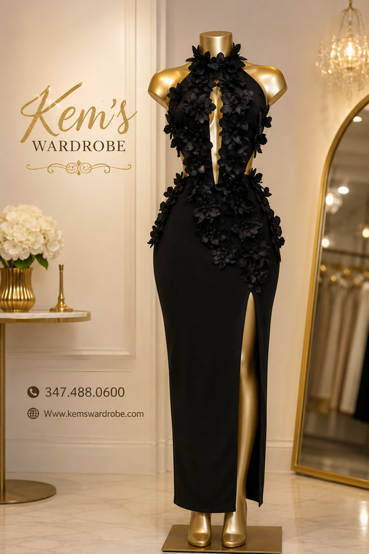 Black floral