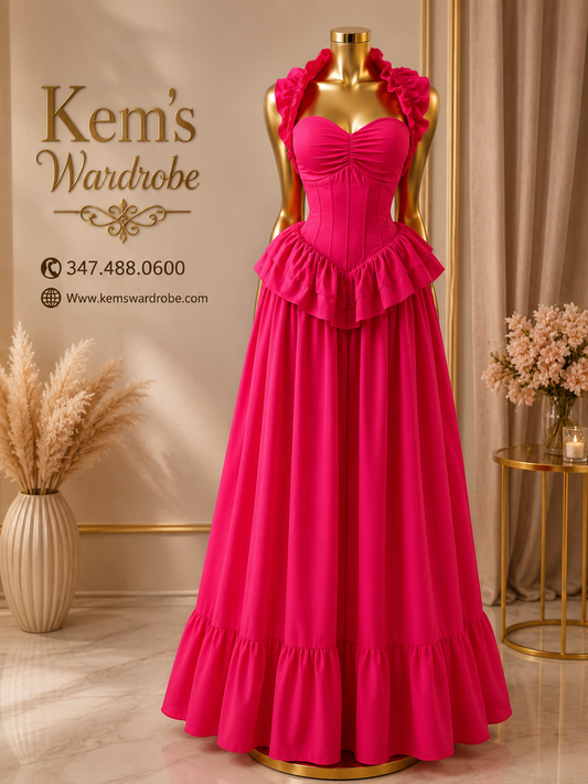 Halter back dress